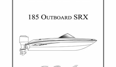 Sea Ray 2003 185 SEA RAY XTREME OUTBOARD Supplement Owners Manual