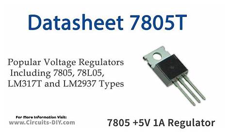 voltage regulator 7805 datasheet