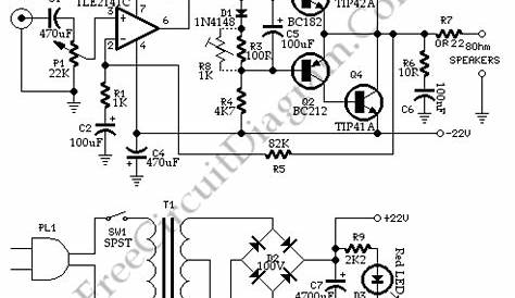 Simple Audio Amplifier – Electronic Circuit Diagram | Electronics