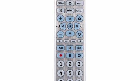 GE 6-Device Universal Remote Control, Backlit, Big Button, Silver