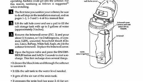 kenmore 625348471 water softener owner's manual