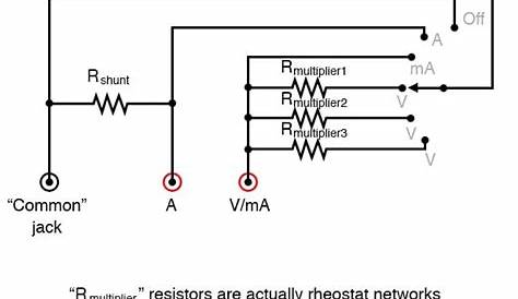 multimeter circuit diagram working