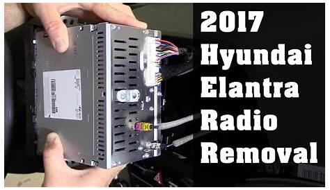 2017 Hyundai Elantra Radio Removal - YouTube
