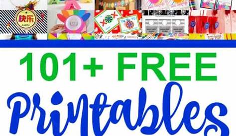 101+ Free Printables for Kids - Crafts, Puzzles, Games & More