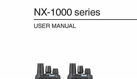 KENWOOD NX-1000 SERIES USER MANUAL Pdf Download | ManualsLib