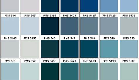 Pms Blue Color Chart