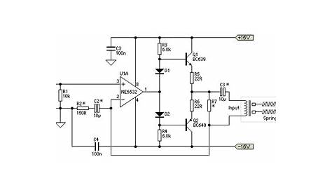 This is my second-generation Audio reverb circuit | Schematic Power
