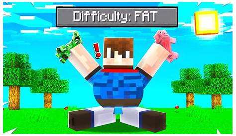 Minecraft But EATING MOBS = GET FAT!? (Gaining Weight in Minecraft