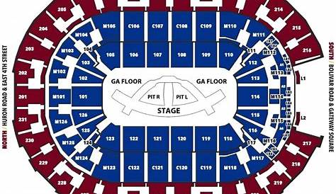 quicken loans arena seating chart | Seating charts, Chart, Quicken