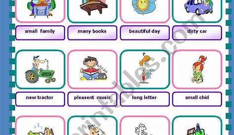 describing words worksheet for kindergarten