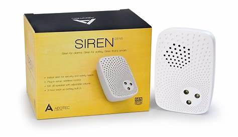 Aeotec Siren Gen5 Z-Wave Plus 105 dB Safety Alarm, Built-in backup