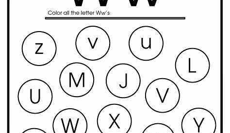 Letter W Worksheets, Flash Cards, Coloring Pages