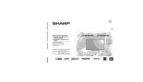 sharp lc-43le653u manual