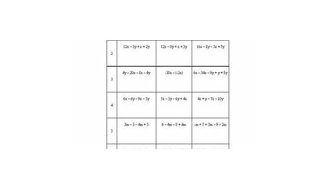 equivalent expressions worksheet answers