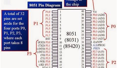 8051 Microcontroller Pin Diagram and Its Working Procedure - LEKULE