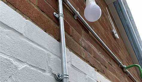 Industrial Conduit in a Conservatory - Gravel Hill Lighting