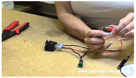 Illuminated On-Off Rocker Switch with Wiring Products - YouTube