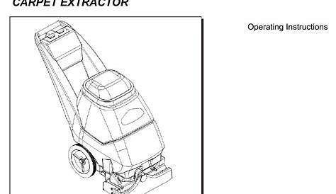 86038220 cover Windsor cadet 7 carpet extractor service parts manual