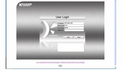 Ie ocx, Download / install dvr activex program | KGUARD Security