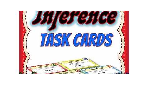 Making Inferences and Drawing Conclusions TASK CARDS | TpT