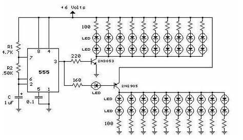 running led lights circuit diagram
