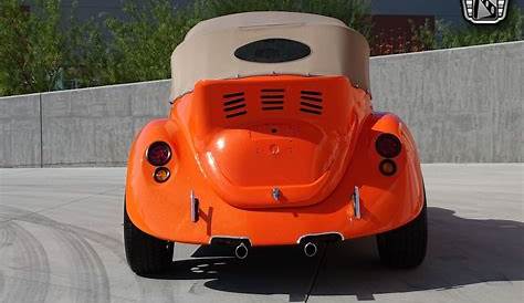 Orange 1975 Volkswagen Super Beetle Custom, Body Kit, Air-cooled 1641cc