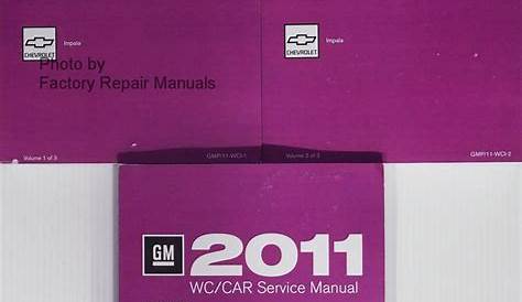 2011 Chevy Impala Service Manual Original Shop Repair Complete Set