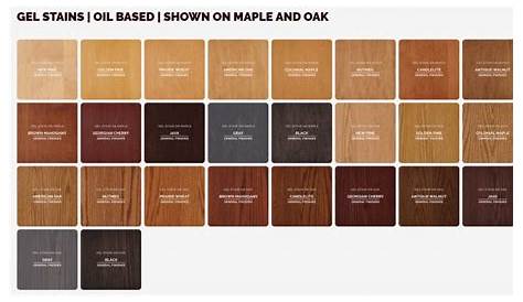 varathane wood stain color chart