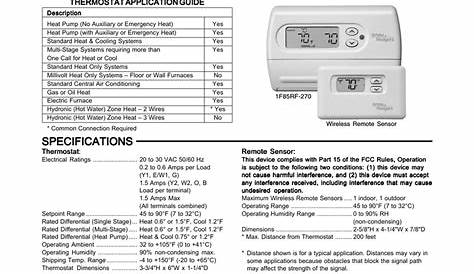 white rodgers thermostat instruction manual