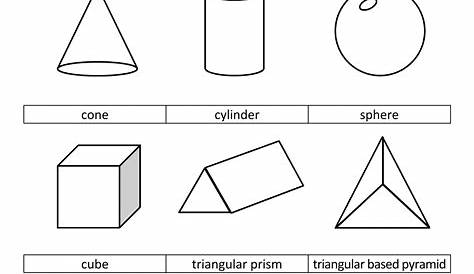 free printable 2d and 3d shapes worksheets