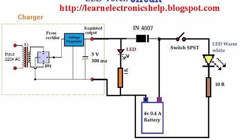 Led torch circuit diagram