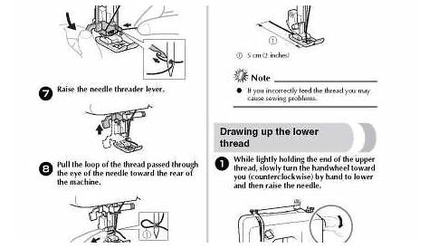 Brother LX2763 Sewing Machine Instruction Manual