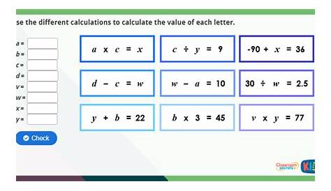 math pairs check worksheet