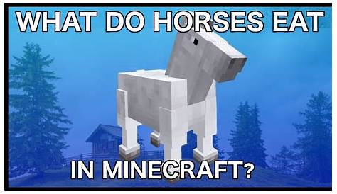 what do horses eat on minecraft
