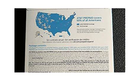 AT&T Prepaid ZTE Maven 3 4G LTE Smartphone Cell Phone. Unlimited