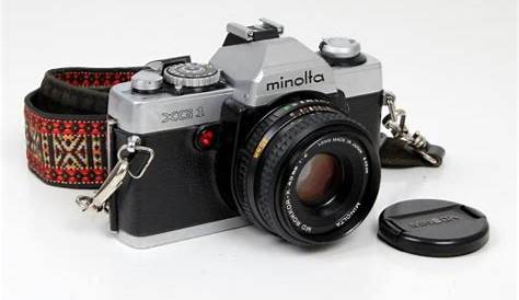 Minolta XG-1 SLR 35mm Film Camera with 2 Lens Zoom Lens Kit