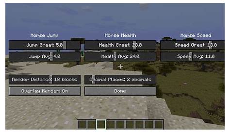 horse breeding minecraft chart