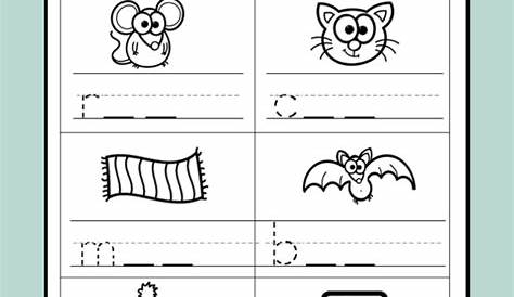 in word family worksheets kindergarten