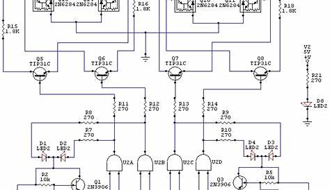 Electronic robot wiring schematic under Repository-circuits -48026
