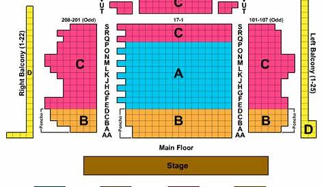 wall street theater seating chart