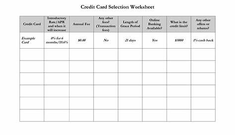 15 Best Images of Pay Off Credit Card Worksheet - Debt Free Printable