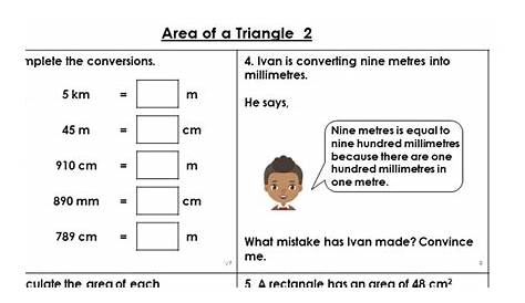 area triangle worksheet word problems