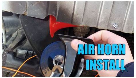 air horn installation instructions