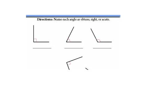 Angles Worksheet | Angles worksheet, 4th grade math, Teaching math