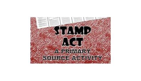 Stamp Act Activity with Primary Sources and Questions | Social studies