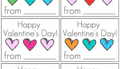 happy valentines day printable card