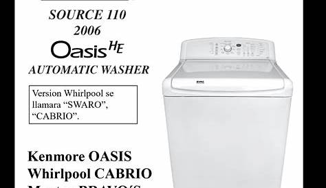 manual de lavadora kenmore 500
