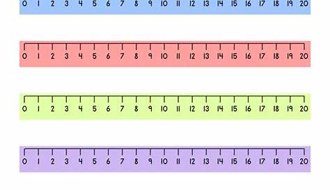 Number Line 0 to 20 Printables