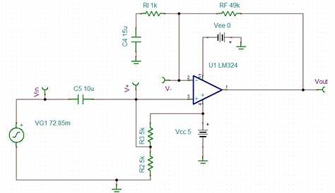 LM324: Output voltage is not as expected when LM324 is used as AC