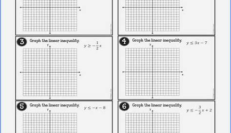 graphing linear equations worksheets with answer key